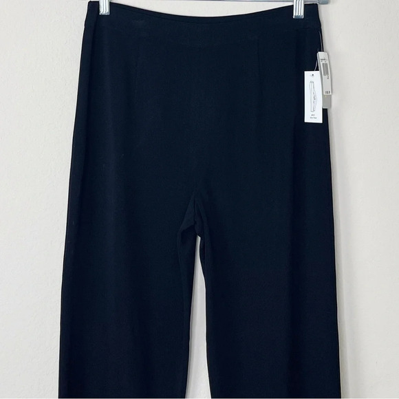 Exclusively Misook Slim Black Pant #907 Petite Large Pull On - Picture 2 of 9